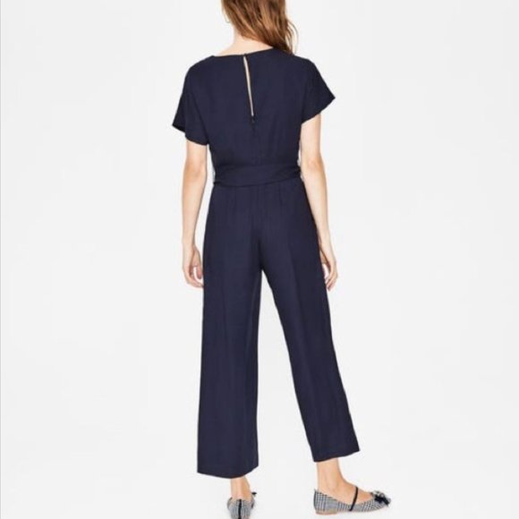 Boden Romilly Black V-Neck Jumpsuit - 6R - Holiday Party Dress Outfit - Picture 2 of 14